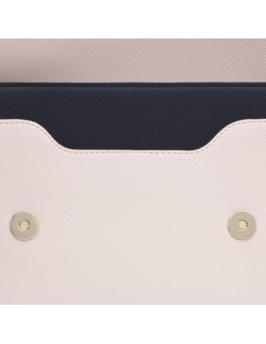 Bolso Bandolera Mediano Azul y Rosa Audree Saffiano - Estilo y Versatilidad