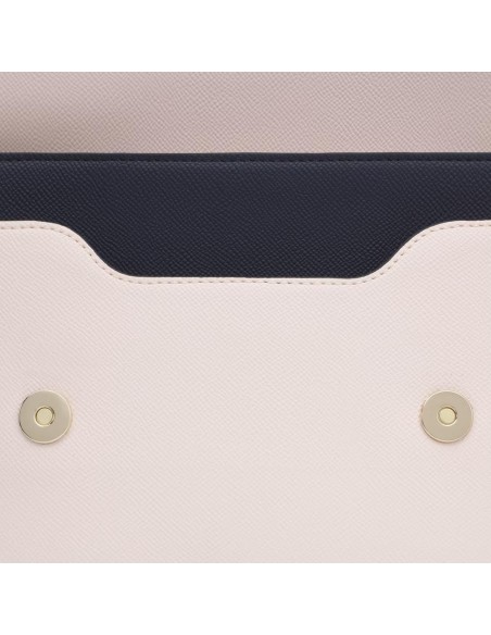 Bolso Bandolera Mediano Azul y Rosa Audree Saffiano - Estilo y Versatilidad