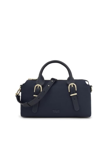 Bolsa de Bowling Mediana TOUS Buckles Soft Azul Marino - Elegancia y Sostenibilidad