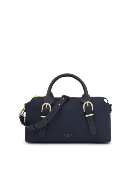 Bolsa de Bowling Mediana TOUS Buckles Soft Azul Marino - Elegancia y Sostenibilidad