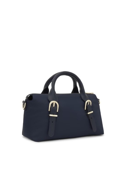 Bolsa de Bowling Mediana TOUS Buckles Soft Azul Marino - Elegancia y Sostenibilidad