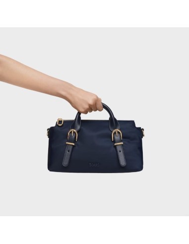 Bolsa de Bowling Mediana TOUS Buckles Soft Azul Marino - Elegancia y Sostenibilidad