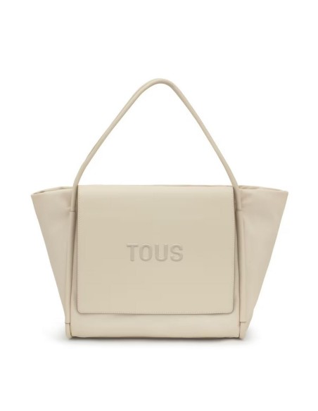 Bolso Capazo Grande Beige TOUS Silhouette Soft - Elegancia y Espacio para tu Día a Día