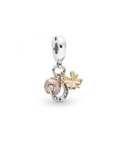 Charm Colgante Herradura, Trébol y Mariquita
