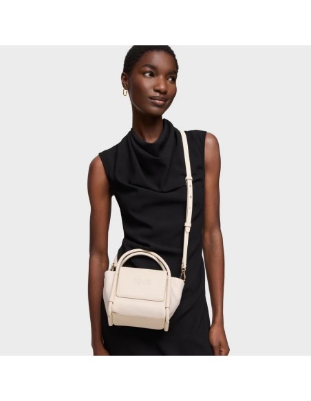 Bolso Capazo Pequeño Beige TOUS Silhouette Soft - Elegancia y Versatilidad