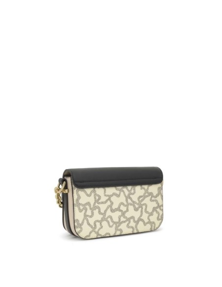 Bolso Bandolera Pequeño TOUS Chain Kaos Icon Negro y Beige - Elegancia y Funcionalidad