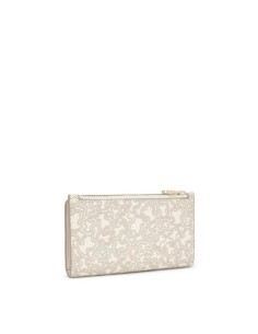 Cartera beige Kaos Mini Lines de lona con detalles en piel sintética - TOUS 2