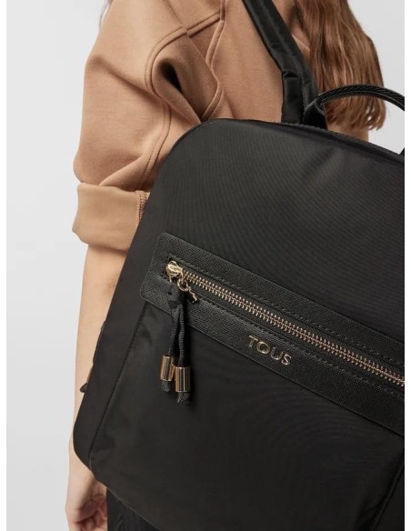 Mochila TOUS Brunock Chain Negra - Diseño Moderno y Funcional

