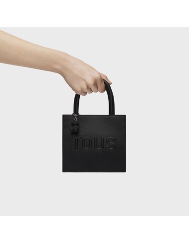 Bolso Mini Cube TOUS Brenda Negro con Asa Bandolera Ajustable