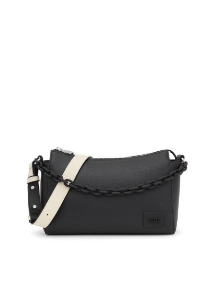 Bandolera mediana negra y beige TOUS Amanda