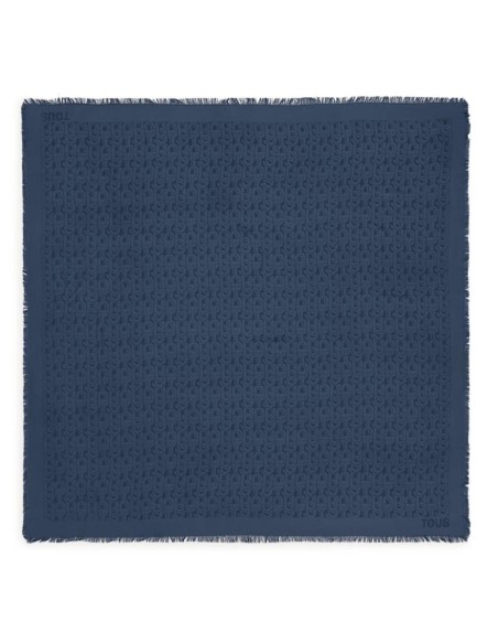 Pañuelo cuadrado grande gris oscuro TOUS MANIFESTO