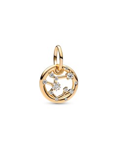 Charm Colgante con un recubrimiento en oro de 14k Zodiaco Sagitario Pandora