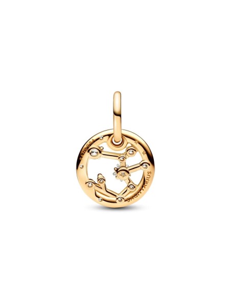 Charm Colgante con un recubrimiento en oro de 14k Zodiaco Sagitario Pandora