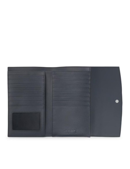 Billetera grande Flap gris oscuro TOUS Lucia