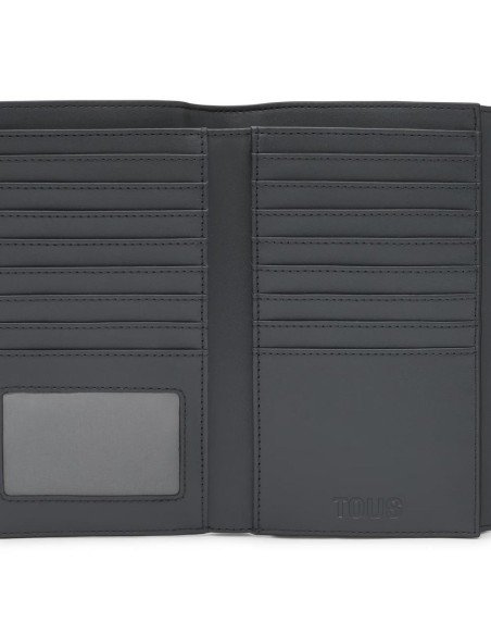 Billetera grande Flap gris oscuro TOUS Lucia