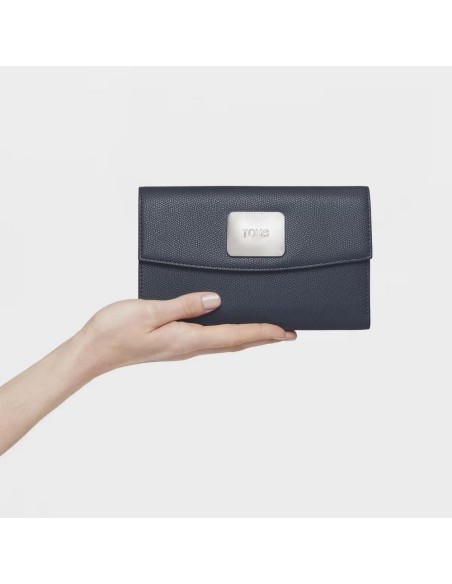 Billetera grande Flap gris oscuro TOUS Lucia