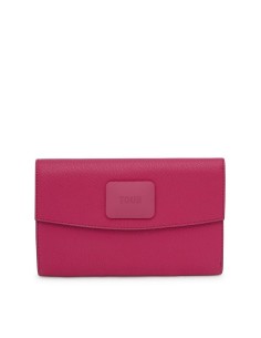 Billetera grande Flap fucsia TOUS Lucia