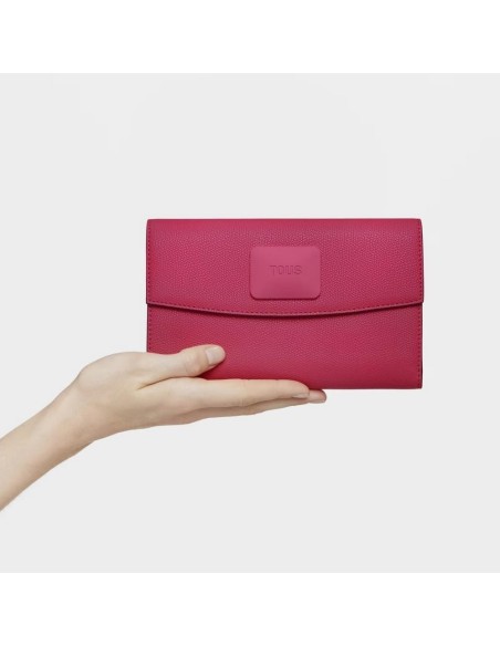 Billetera grande Flap fucsia TOUS Lucia