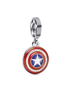 Charm en plata de ley Escudo Capitán América Los Vengadores de Marvel