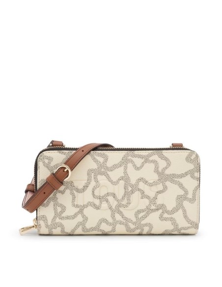 Billetera portamóvil beige Kaos Icon