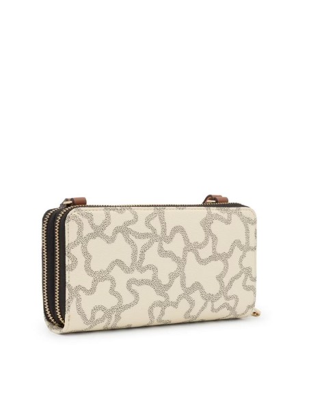Billetera portamóvil beige Kaos Icon