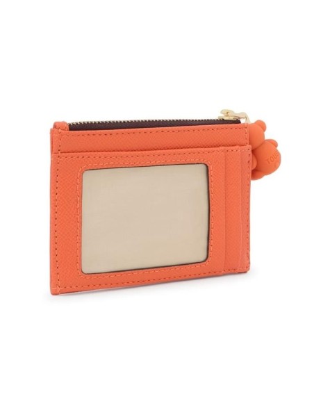 Monedero tarjetero naranja TOUS La Rue New