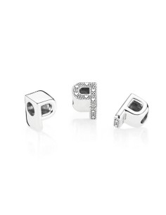 Charm Pandora de plata inicial letra P 2