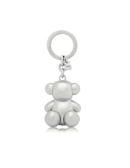 llavero metal bold bear plateado