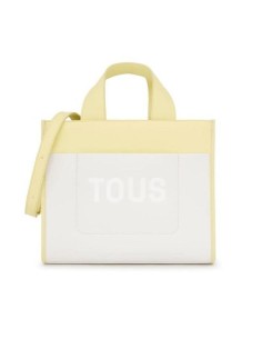 Bolso Shopping Beige Y Amarillo Tous Maya