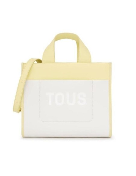 Bolso Shopping Beige Y Amarillo Tous Maya