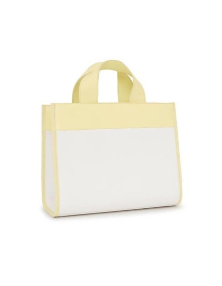 Bolso Shopping Beige Y Amarillo Tous Maya