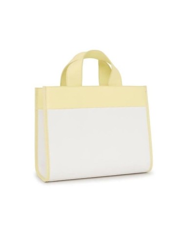 Bolso Shopping Beige Y Amarillo Tous Maya