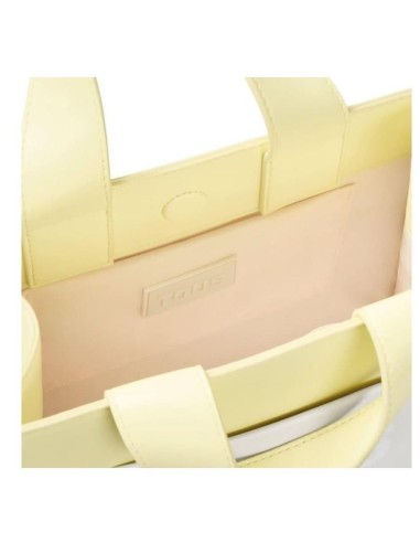 Bolso Shopping Beige Y Amarillo Tous Maya