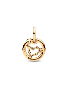Charm Colgante con un recubrimiento en oro de 14k Zodiaco Capricornio Pandora 2