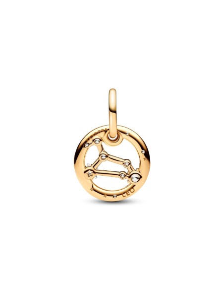 Charm Colgante con un recubrimiento en oro de 14k Zodiaco Leo Pandora