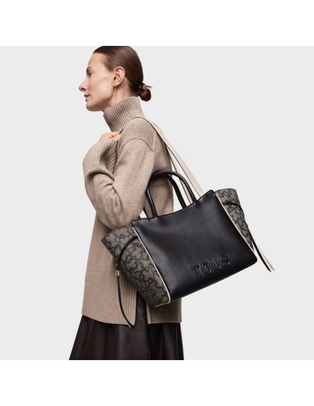 Bolso city mediano negro TOUS Kaos Icon para mujer | Bolso elegante y funcional