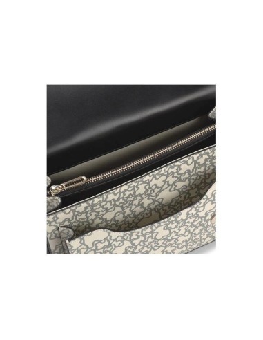 Bandolera TOUS Mujer Audree Kaos Beige y Negro Mediana