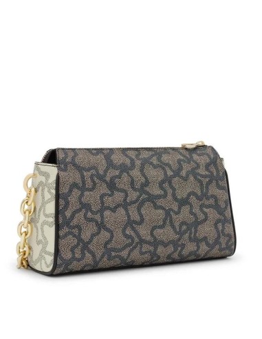 Bolso Duffle pequeño beige-negro TOUS Miranda