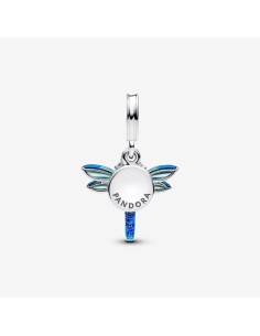 Charm Colgante Doble Libélula de Pandora en Plata de Ley 2