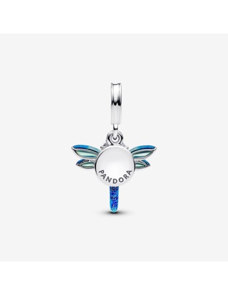 Charm Colgante Doble Libélula de Pandora en Plata de Ley