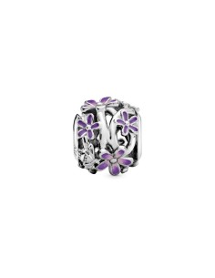 Charm Pandora de plata de ley Margarita Morada Filigrana 2