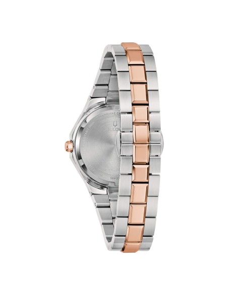 Reloj Bulova Classic Octogon Lady 98P235 – Elegancia femenina en acero bicolor con madreperla y diamantes