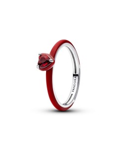 Anillo Pandora ME Heart Chakra rojo en plata 925 – referencia 193088C05