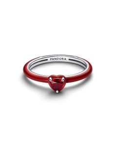 Anillo Pandora ME Heart Chakra rojo en plata 925 – referencia 193088C05 2