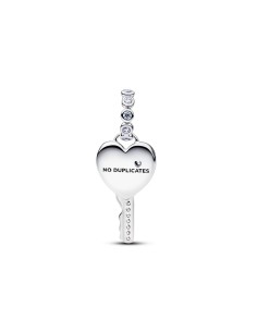 Charm Pandora corazón‑llave opalescente en plata 925 con ópalo rosa – 794427C01 2
