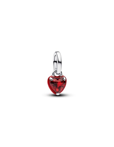 Charm Pandora ME Chakra Heart Mini Dangle en plata 925 con esmalte rojo – 793042C05