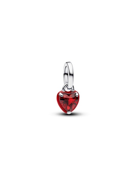 Charm Pandora ME Chakra Heart Mini Dangle en plata 925 con esmalte rojo – 793042C05