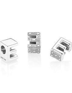 Charm Pandora de plata inicial letra E 2