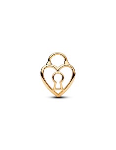 Charm Pandora corazón‑candado con baño de oro de 14 k – 764358C00 2