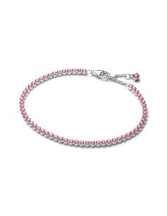 Pulsera Pandora Timeless estilo tennis en plata 925 con zircOnitas rosa – 593927C02